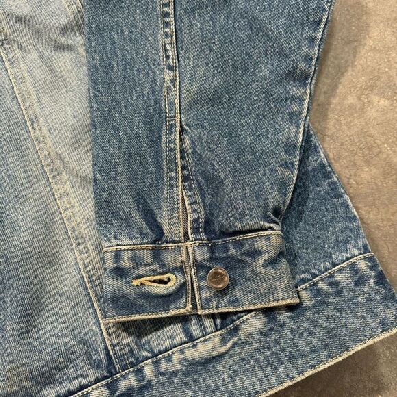 2000s Sean John Blue Denim Button Up Jacket Men’s Size Medium Heavy Streetwear - Picture 16 of 16